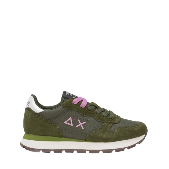 Sneakers Sun68 Z44201 in camoscio verde