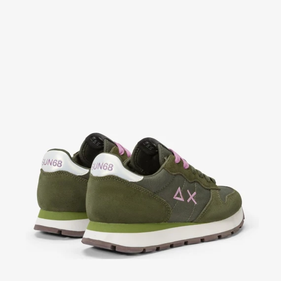 Sneakers Sun68 Z44201 in camoscio verde