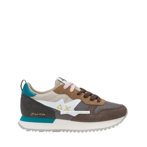 Sneakers Sun68 Z44209 in camoscio marrone