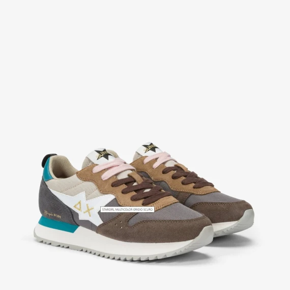 Sneakers Sun68 Z44209 in camoscio marrone