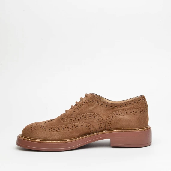Stringata Tod's in camoscio marrone
