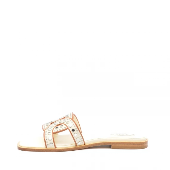 Ciabatta Tod's in pelle bianco