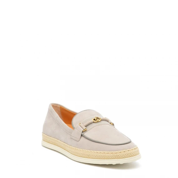 Mocassino Tod's  in camoscio grigio