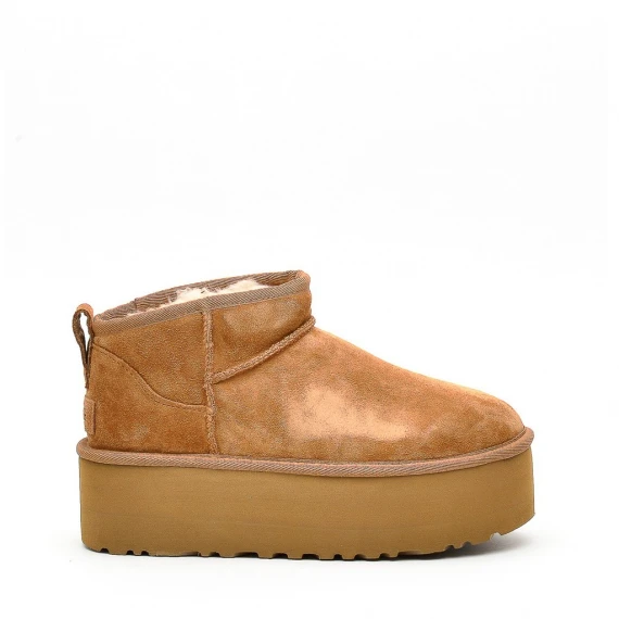 Stivaletto Ugg PLATFORM in camoscio nocciola