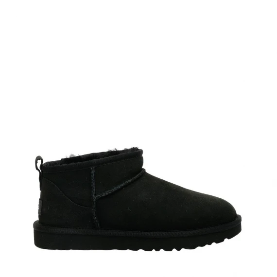 Stivaletto Ugg CLASSIC ULTRA MINI in camoscio nero