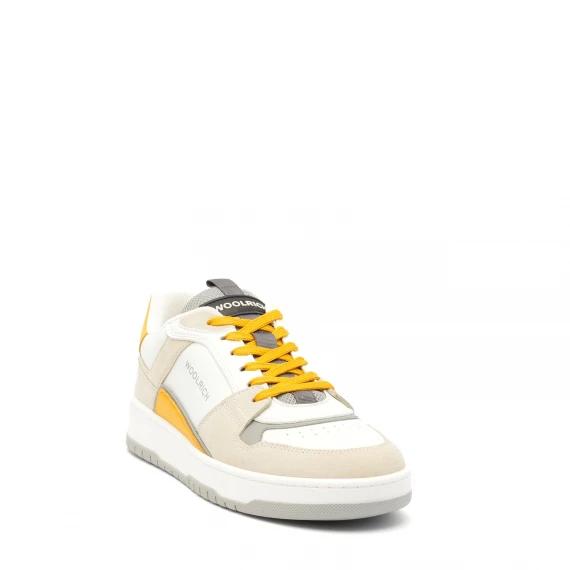 Sneakers Woolrich LOW  in camoscio beige 