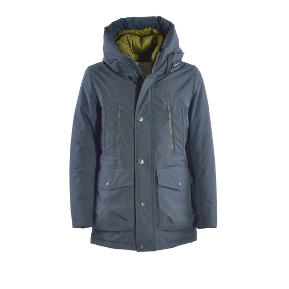 Parka Woolrich 0866 in tessuto Ramar blu