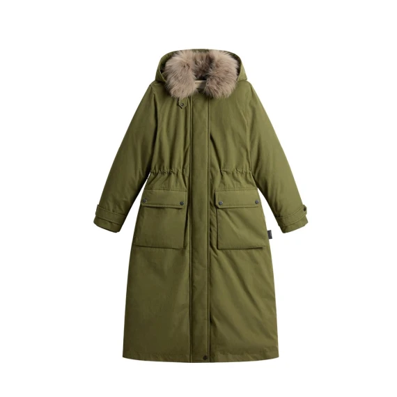 Parka Woolrich 1103 in tessuto verde