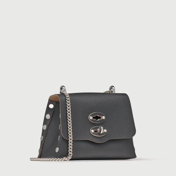 Postina Zanellato AMAR SUPERBABY in pelle nero