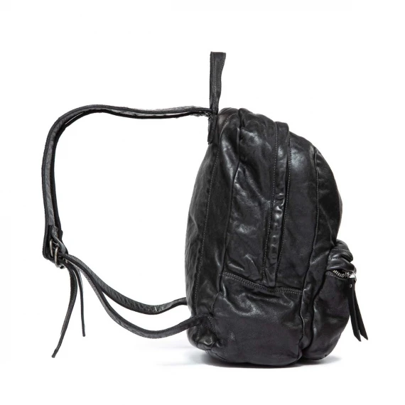 zaino ATTILIO in pelle nera