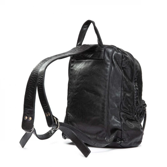 zaino ATTILIO in pelle nera