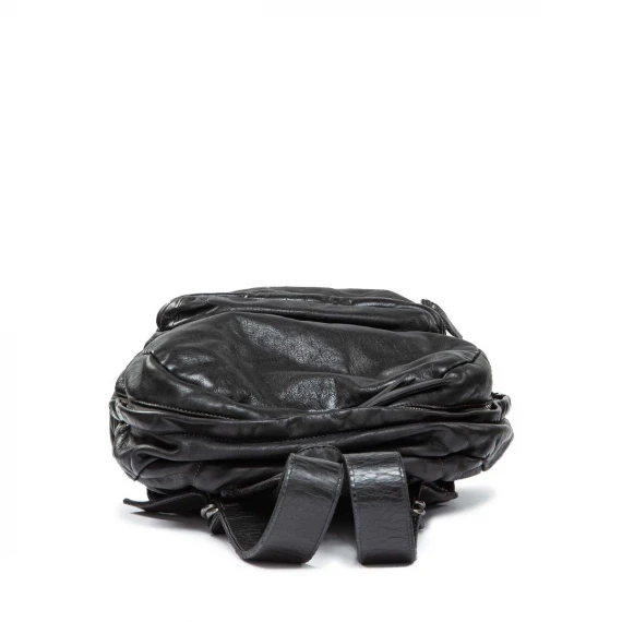 zaino ATTILIO in pelle nera