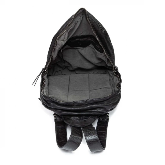 zaino ATTILIO in pelle nera