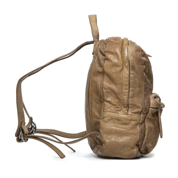 zaino ATTILIO in pelle marrone