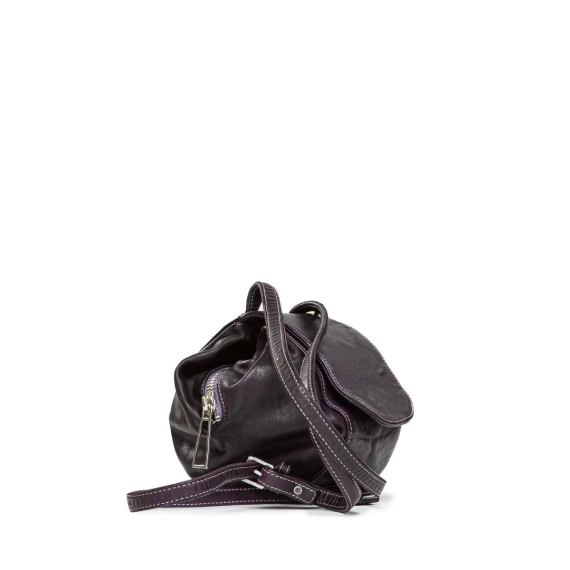 secchiello BICE in pelle viola