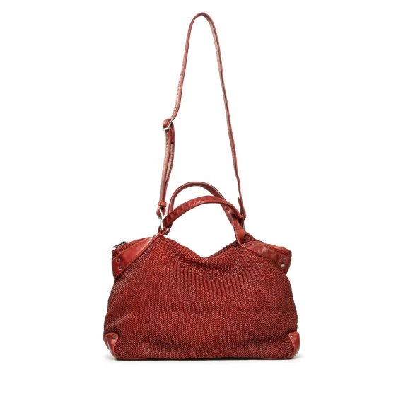 shopper CORALINE in pelle mattone