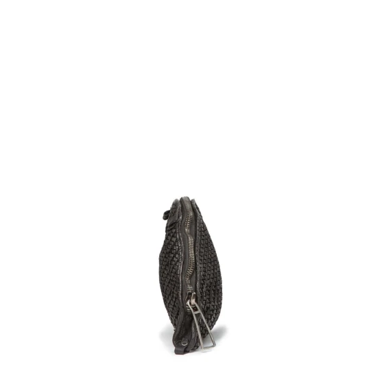 clutch LORETTA in pelle nera