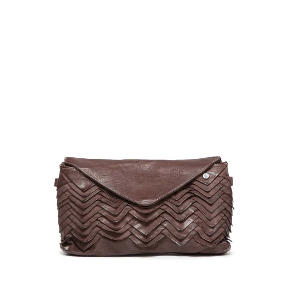 tracolla VIVIENNE MANIS in pelle taupe