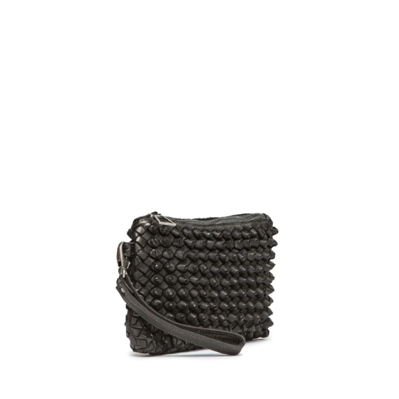 clutch DILETTA NODI in pelle nera