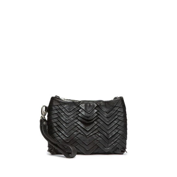 tracolla GEA MANIS in pelle nera