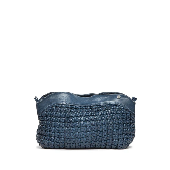 tracolla LEDA BASKET in pelle mare