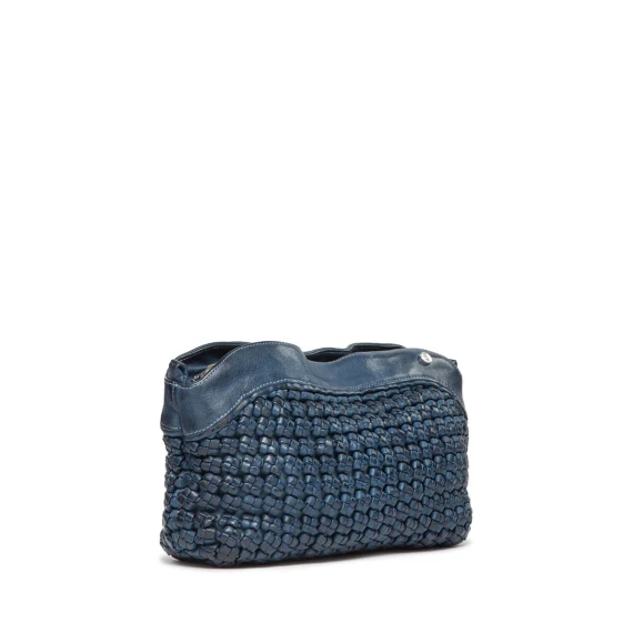 tracolla LEDA BASKET in pelle mare