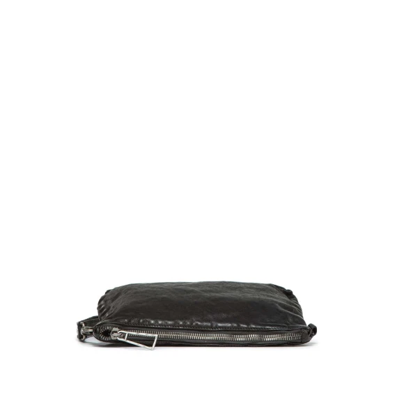clutch DILETTA FLAT in pelle nera