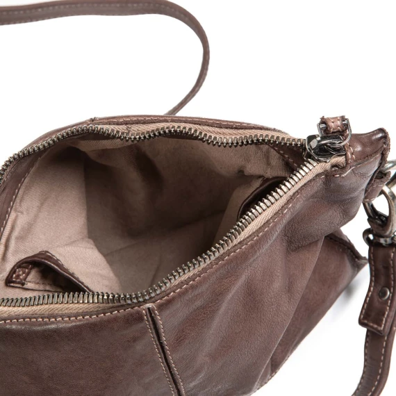 tracolla TRILLY in pelle dark taupe