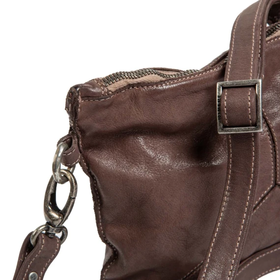 tracolla TRILLY in pelle dark taupe
