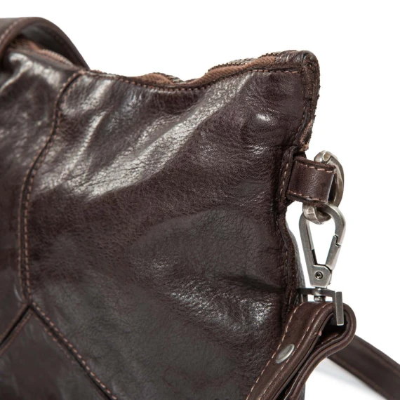 tracolla TRILLY in pelle testa di moro