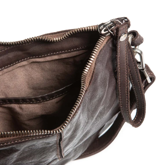 tracolla TRILLY in pelle testa di moro