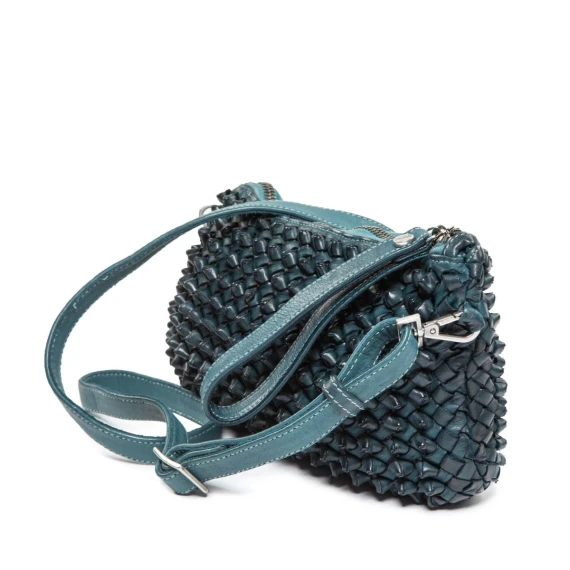 clutch DILETTA NODI in pelle pavone