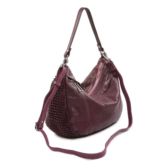 borsa nodi in pelle amarone