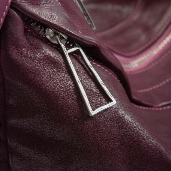 borsa nodi in pelle amarone