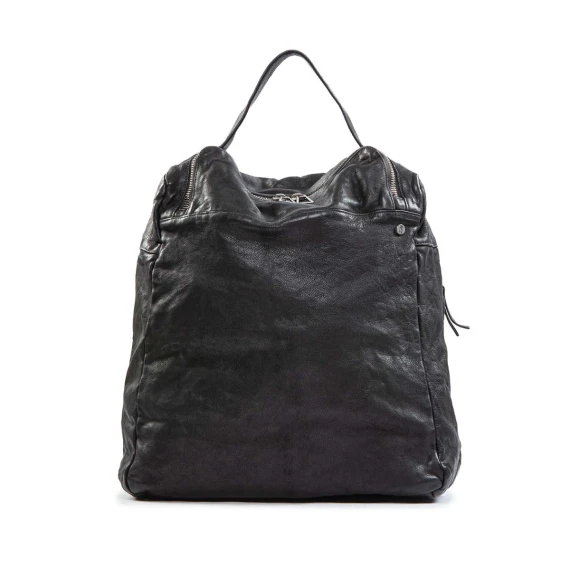 zaino TIZIANO in pelle nera