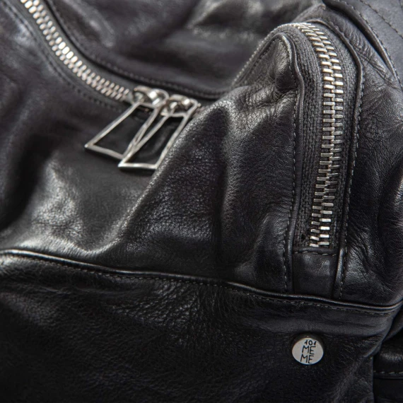 zaino TIZIANO in pelle nera