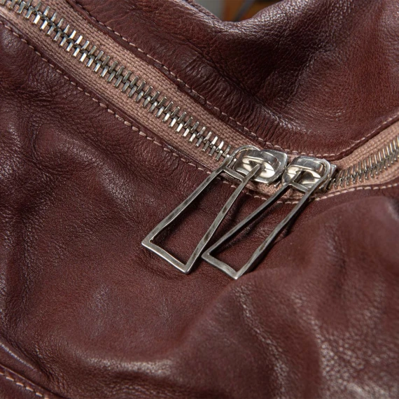 zaino TIZIANO in pelle marrone