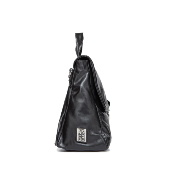 cartella in pelle spazzolata nera