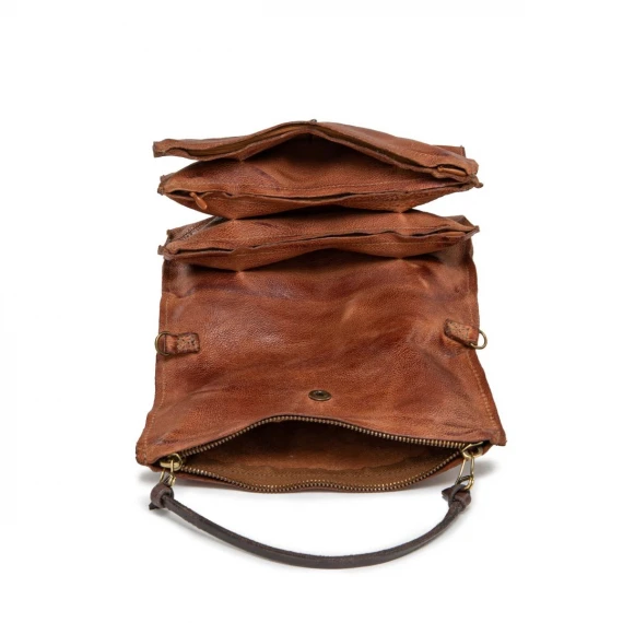 pochette in pelle cuoio