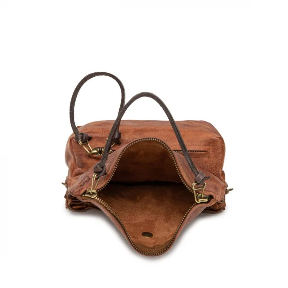 pochette in pelle cuoio