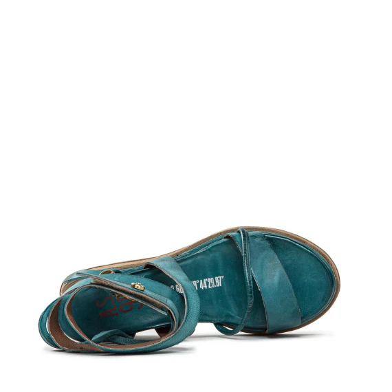 AS98 sandalo LAGOS in pelle smeraldo