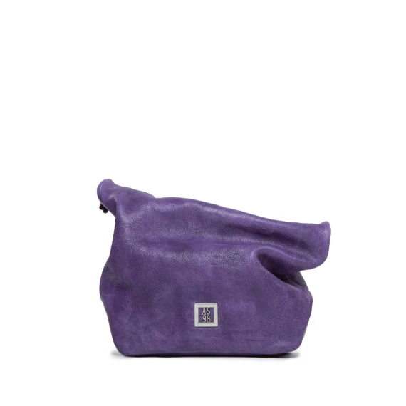 clutch in pelle viola toxic