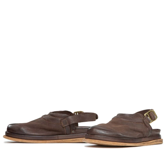 sabot SPOON in pelle marrone