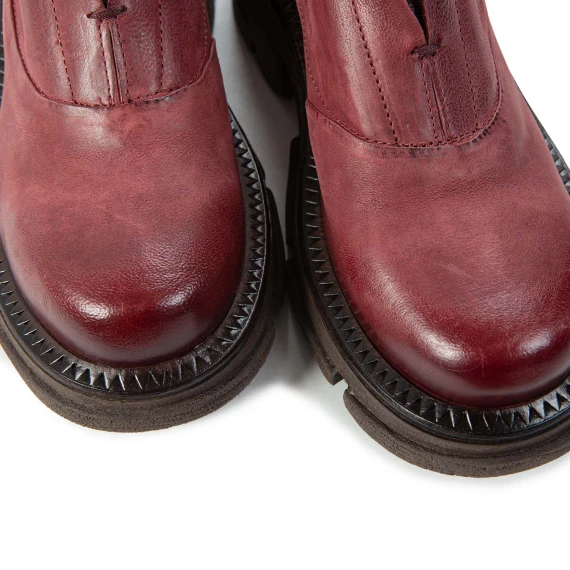 slipon LANE in pelle rosso madera