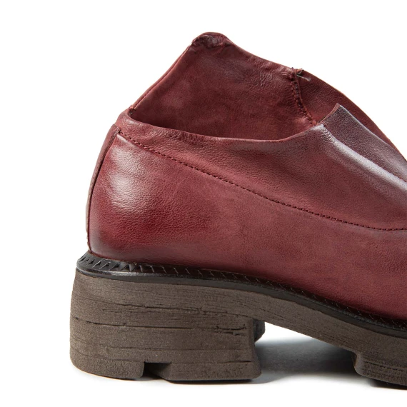 slipon LANE in pelle rosso madera