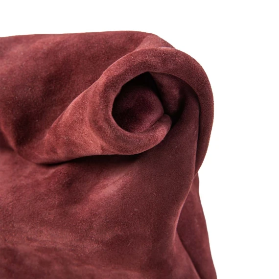 clutch in camoscio madera