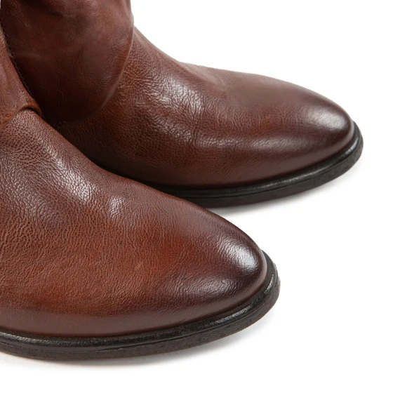 biker vestito in pelle calvados