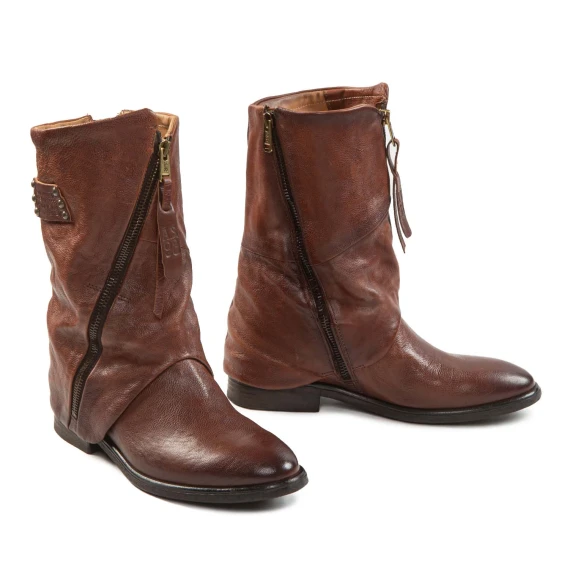 biker vestito in pelle calvados