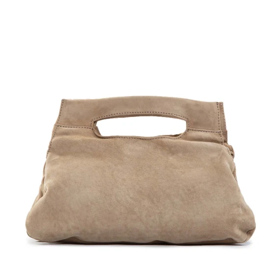 cartella calamita in camoscio beige