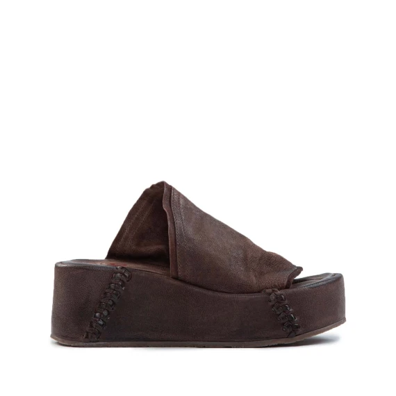 sabot zeppa asimmetrica MANOLA ebano